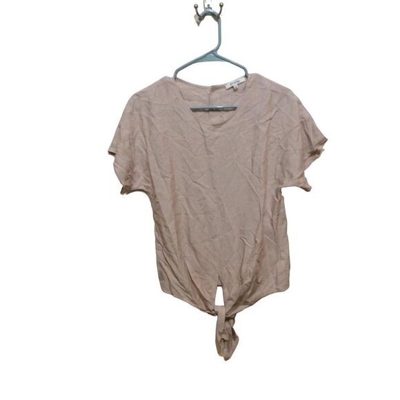 MADEWELL Womens Blouse Striped Size XS Beige - Picture 1 of 6